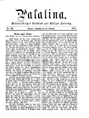 Palatina (Pfälzer Zeitung) Dienstag 28. Dezember 1875