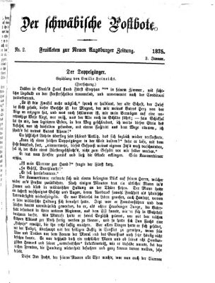 Der schwäbische Postbote (Neue Augsburger Zeitung) Sonntag 3. Januar 1875