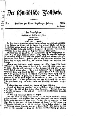 Der schwäbische Postbote (Neue Augsburger Zeitung) Freitag 8. Januar 1875