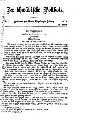 Der schwäbische Postbote (Neue Augsburger Zeitung) Donnerstag 14. Januar 1875