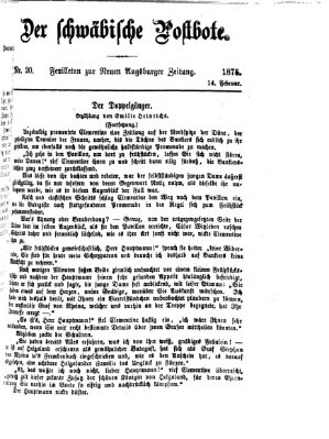 Der schwäbische Postbote (Neue Augsburger Zeitung) Sonntag 14. Februar 1875