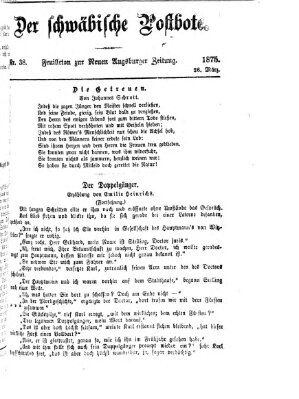 Der schwäbische Postbote (Neue Augsburger Zeitung) Freitag 26. März 1875