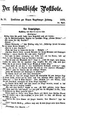 Der schwäbische Postbote (Neue Augsburger Zeitung) Samstag 24. April 1875