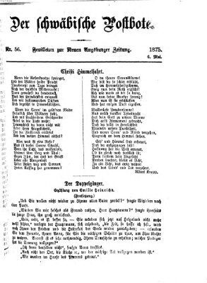 Der schwäbische Postbote (Neue Augsburger Zeitung) Donnerstag 6. Mai 1875