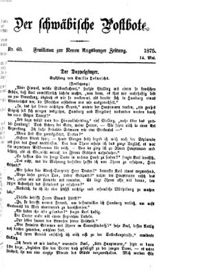 Der schwäbische Postbote (Neue Augsburger Zeitung) Freitag 14. Mai 1875