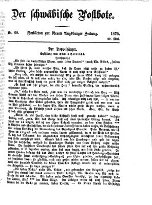 Der schwäbische Postbote (Neue Augsburger Zeitung) Samstag 29. Mai 1875