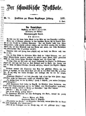 Der schwäbische Postbote (Neue Augsburger Zeitung) Donnerstag 3. Juni 1875