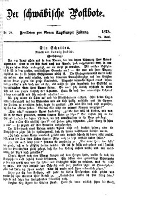 Der schwäbische Postbote (Neue Augsburger Zeitung) Donnerstag 24. Juni 1875