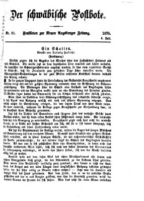 Der schwäbische Postbote (Neue Augsburger Zeitung) Dienstag 6. Juli 1875