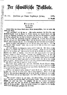 Der schwäbische Postbote (Neue Augsburger Zeitung) Donnerstag 19. August 1875