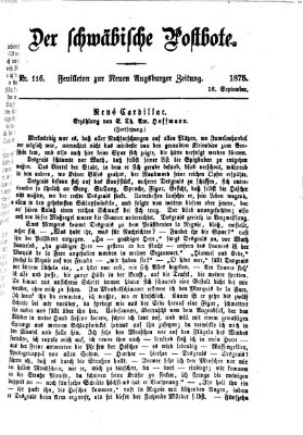 Der schwäbische Postbote (Neue Augsburger Zeitung) Donnerstag 16. September 1875