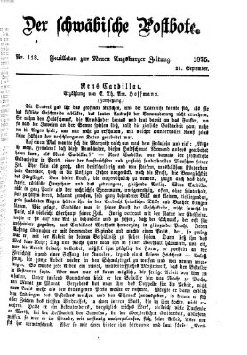 Der schwäbische Postbote (Neue Augsburger Zeitung) Dienstag 21. September 1875