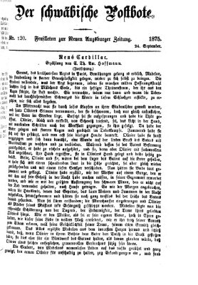 Der schwäbische Postbote (Neue Augsburger Zeitung) Freitag 24. September 1875