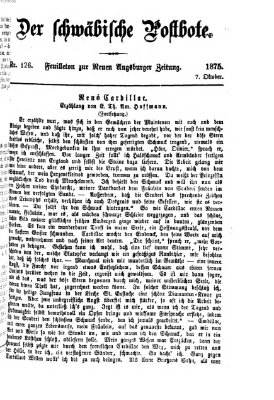 Der schwäbische Postbote (Neue Augsburger Zeitung) Donnerstag 7. Oktober 1875