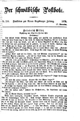 Der schwäbische Postbote (Neue Augsburger Zeitung) Mittwoch 17. November 1875