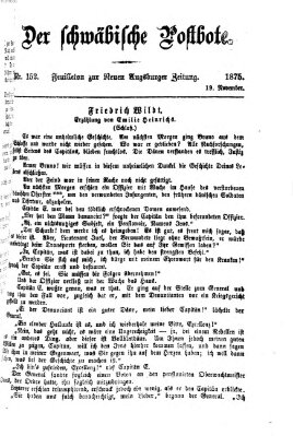 Der schwäbische Postbote (Neue Augsburger Zeitung) Freitag 19. November 1875