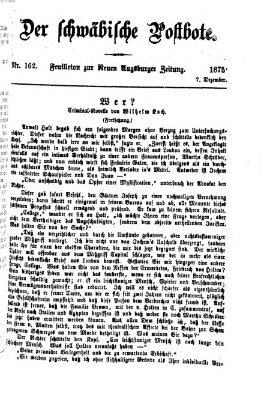 Der schwäbische Postbote (Neue Augsburger Zeitung) Dienstag 7. Dezember 1875