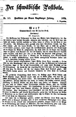 Der schwäbische Postbote (Neue Augsburger Zeitung) Mittwoch 8. Dezember 1875