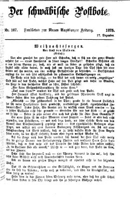 Der schwäbische Postbote (Neue Augsburger Zeitung) Freitag 17. Dezember 1875