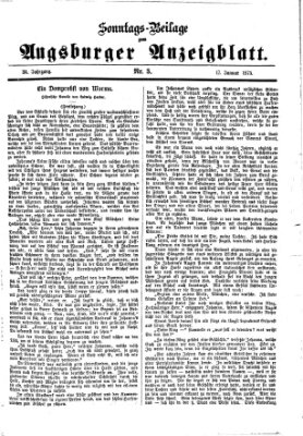 Augsburger Anzeigeblatt. Sonntags-Beilage zum Augsburger Anzeigblatt (Augsburger Anzeigeblatt) Sonntag 17. Januar 1875