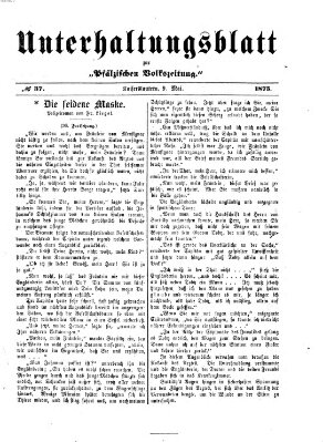 Unterhaltungsblatt zur Kaiserslauterer Zeitung (Pfälzische Volkszeitung) Sonntag 9. Mai 1875