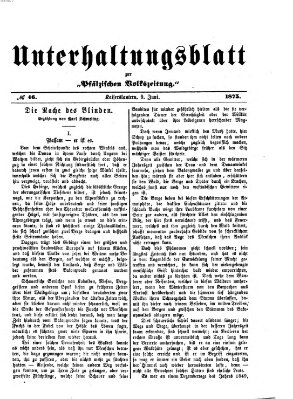 Unterhaltungsblatt zur Kaiserslauterer Zeitung (Pfälzische Volkszeitung) Mittwoch 9. Juni 1875