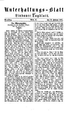 Lindauer Tagblatt für Stadt und Land. Unterhaltungs-Blatt zum Lindauer Tagblatt (Lindauer Tagblatt für Stadt und Land) Samstag 13. Februar 1875