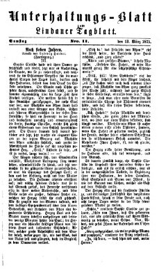 Lindauer Tagblatt für Stadt und Land. Unterhaltungs-Blatt zum Lindauer Tagblatt (Lindauer Tagblatt für Stadt und Land) Samstag 13. März 1875