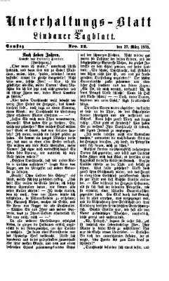 Lindauer Tagblatt für Stadt und Land. Unterhaltungs-Blatt zum Lindauer Tagblatt (Lindauer Tagblatt für Stadt und Land) Samstag 27. März 1875