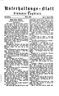Lindauer Tagblatt für Stadt und Land. Unterhaltungs-Blatt zum Lindauer Tagblatt (Lindauer Tagblatt für Stadt und Land) Samstag 5. Juni 1875