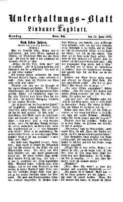 Lindauer Tagblatt für Stadt und Land. Unterhaltungs-Blatt zum Lindauer Tagblatt (Lindauer Tagblatt für Stadt und Land) Samstag 12. Juni 1875