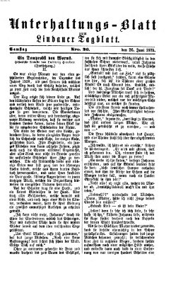 Lindauer Tagblatt für Stadt und Land. Unterhaltungs-Blatt zum Lindauer Tagblatt (Lindauer Tagblatt für Stadt und Land) Samstag 26. Juni 1875