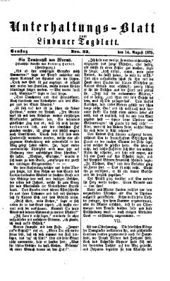 Lindauer Tagblatt für Stadt und Land. Unterhaltungs-Blatt zum Lindauer Tagblatt (Lindauer Tagblatt für Stadt und Land) Samstag 14. August 1875