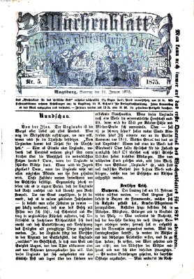 Wochenblatt für das christliche Volk Sonntag 31. Januar 1875