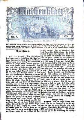 Wochenblatt für das christliche Volk Sonntag 21. Februar 1875