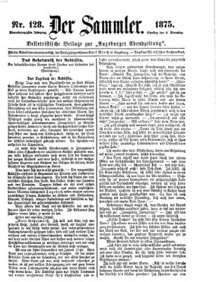 Der Sammler (Augsburger Abendzeitung) Dienstag 9. November 1875