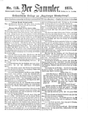 Der Sammler (Augsburger Abendzeitung) Dienstag 14. Dezember 1875