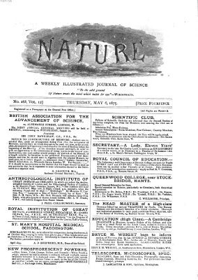 Nature Donnerstag 6. Mai 1875