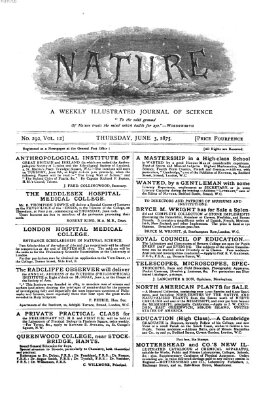 Nature Donnerstag 3. Juni 1875