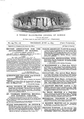 Nature Donnerstag 24. Juni 1875