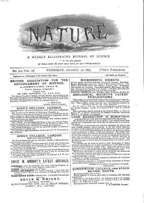 Nature Donnerstag 12. August 1875