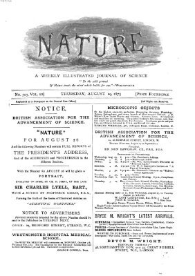 Nature Donnerstag 19. August 1875