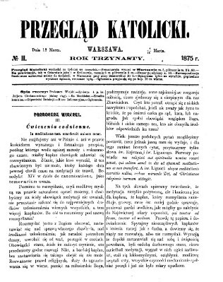 Przegląd Katolicki Donnerstag 18. März 1875