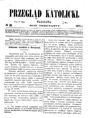 Przegląd Katolicki Donnerstag 27. Mai 1875