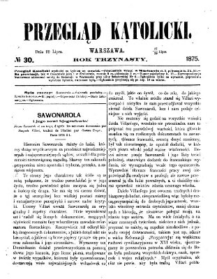 Przegląd Katolicki Donnerstag 29. Juli 1875