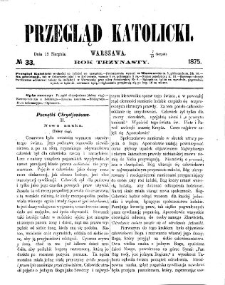 Przegląd Katolicki Donnerstag 19. August 1875