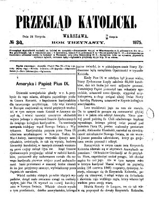 Przegląd Katolicki Donnerstag 26. August 1875