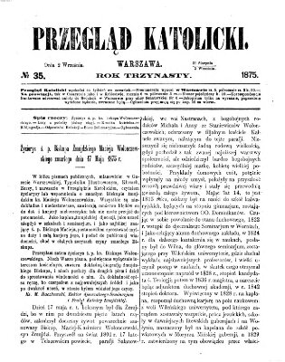 Przegląd Katolicki Donnerstag 2. September 1875