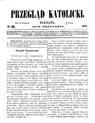 Przegląd Katolicki Donnerstag 23. September 1875