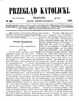 Przegląd Katolicki Donnerstag 30. September 1875